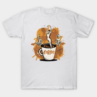 Soulful Blend: Coffee & Yoga T-Shirt
